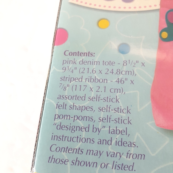 Girls Ribbon Felt Tote Kit Kids 6 To 96 Years Old - Picture 6 of 11